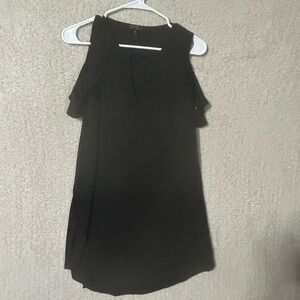 Jessica Simpson Black Cold Shoulders Cami Dress Size Small Romantic Goth